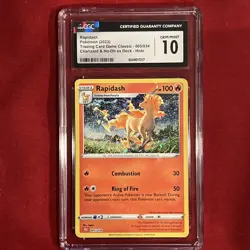 2023 Pokemon Rapidash Trading Card Game Classic Charizard & Ho-Oh ex Holo CGC 10 - Image 4