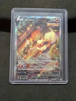 Flareon V SWSH179 - Alternate Art Black Star Promo - Pokemon Card - NM - Image 1