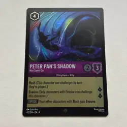 Peter Pan's Shadow 42/204 Disney Lorcana Fabled Super Rare Cold Foil Card NM - Image 1