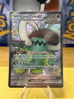 Pokemon | Great Tusk ex | #072 Black Star Promo Paldean Fates Stamped Card - Image 1