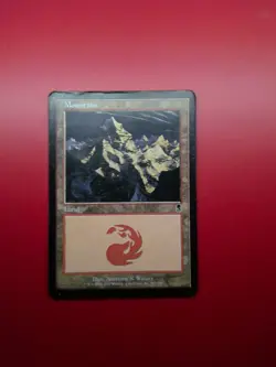Vintage Magic The Gathering Mountain Card! 343 of 350 - Image 1