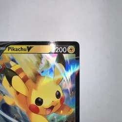 Pokemon TCG SWSH285 Pikachu v Promo Black Star Holo Rare Card Mint/Nm Condition - Image 4