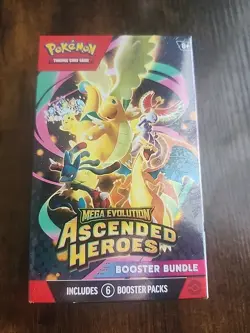 Pokemon TCG Mega Evolution Ascended Heroes Booster Bundle New Sealed Card Packs - Image 1