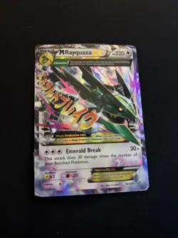 Pokemon M Rayquaza EX 76/108 Roaring Skies Ultra Rare Holo 220 HP Card - Image 1