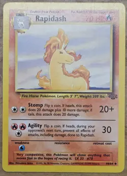 Vintage Pokemon WoTC Lot - Ponyta 60/102, Rapidash 44/64 - 2 Cards LP - Image 3
