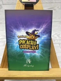Pikachu as Chromeskull Lazer Holo Non- Pokemon Fan Art Holyday Edition Card - Image 4