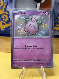 Pokemon Card Cleffa Shiny Rare SV: Paldean Fates 150/091 - Image 1