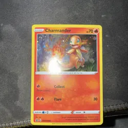 CHARMANDER SWSH092 Pokemon Black Star Promo Holo Rare LP Card - Image 1