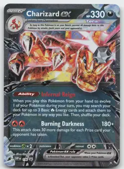 Charizard ex SV: Scarlet & Violet Promo Cards 196 Promo Darkness Holo NM - Image 1