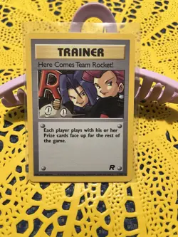 Pokemon Team Rocket Trainer The Rocket's Trap, Rainbow Energy Card Lot - Image 4
