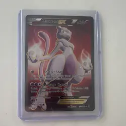 Mewtwo EX Full Art Ultra Rare Holo 158/162 Breakthrough 170 HP Basic Pokemon TCG - Image 1