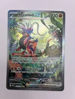 2023 Pokemon Scarlet and Violet Koraidon ex 247/198 Special Illustration Rare - Image 1