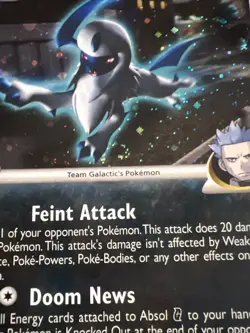 2009 Pokemon Supreme Victors Absol G 1/147 Holo Rare SWIRL Team Galactic NM/Mint - Image 2