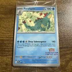 Pokemon Feraligatr - Illustration Contest 2024 Promo Sealed 213 NM - Image 1