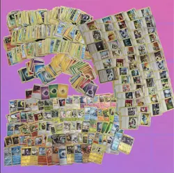 Pokemon Card Lot Set of 600+ Normal 450 Trainer 50 Holo Foil 75 2016-2023 - Image 1