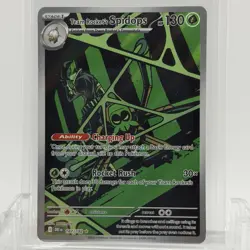 Pokemon TCG Destined Rivals Team Rocket’s Spidops #187/182 Illustration Rare LP - Image 1