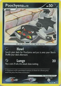 Poochyena - 86/127 - Common Reverse Holo Platinum Base Set 2B3 - Image 1
