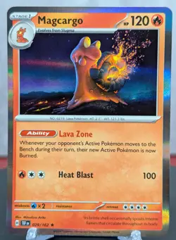 Pokemon Magcargo #029/162 Temporal Forces Holo Rare - Image 1