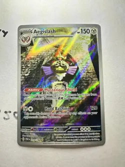 Pokemon Aegislash 210/182 SV04: Paradox Rift Illustration Rare Holo Takumi Wada - Image 3