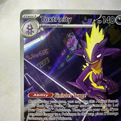 Pokemon Toxtricity 103/094 Phantasmal Flames Illustration Rare Holo 140HP - Image 2