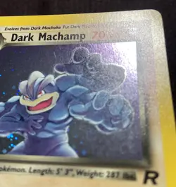 Pokemon TCG Dark Machamp Team Rocket Set 10/82 1st Edition Rare Foil - Image 5