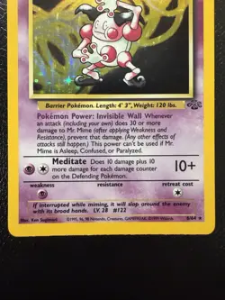 Mr. Mime Jungle 6/64 Holo Unlimited Holo Rare Pokemon TCG LP - Image 3