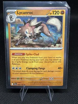 Pokemon TCG Lycanroc 085/159 Journey Together Rare Holo NM 2025 - Image 1