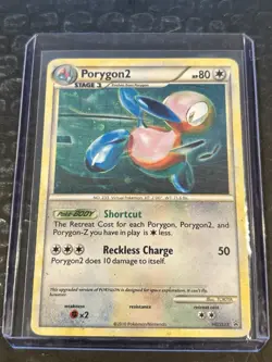 POKEMON TCG 2010 PORYGON 2 HGSS23 BLACK STAR PROMO HOLO EN - Image 1