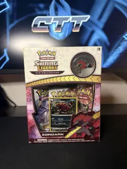 Shining Legends Zoroark Pin Collection Box [Sealed] - Pokemon TCG - Image 1