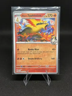 Pokemon TCG Ethan's Typhlosion 34/182 Destined Rivals Rare Holo NM 2025 - Image 1