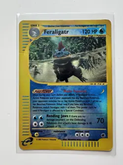 Feraligatr E-Reader Expedition Set 47/165 Pokemon E-Series Reverse Holo - Image 1