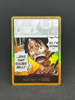 One Piece Gold DON!! OP15 Luffy Ring That Golden Bell Adventure On Kami's Island - Image 1