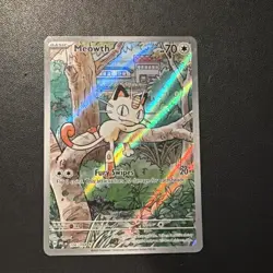 Pokemon Card TCG: Meowth 106/094 Me02: Phantasmal Flames Holo Near MINT EN - Image 1