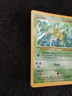 Scyther 10/64 Holo Rare Jungle Pokemon Card - Image 3