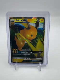 Raichu GX 20/68 Hidden Fates Ultra Rare Holo Full Art Pokemon Card (NM) - Image 1