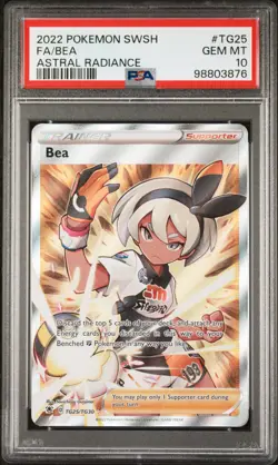 Pokemon TCG Bea Full Art TG25/TG30 Astral Radiance Holo PSA 10 - Image 1