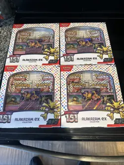 Pokemon 151 Box Alakazam ex Box Box Sealed Lot Of 4 - Image 1
