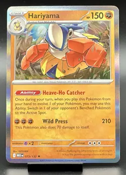 Pokemon Hariyama 073/132 Rare Holo Mega Evolution NM - Image 1