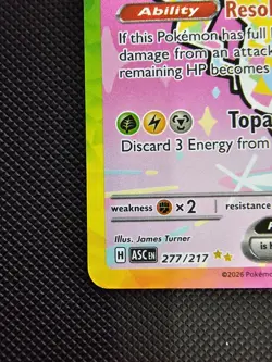 Pokemon Pikachu ex 277/217 SIR Special Illustration Rare Ascended Heroes - Image 5