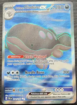 Paldean Clodsire ex 244/193 Pokemon TCG Scarlet & Violet Paldea Evolved MINT NM - Image 1