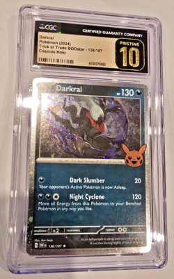 2024 POKEMON TRICK OR TRADE #136 DARKRAI CGC PRISTINE 10 136/197 - Image 1