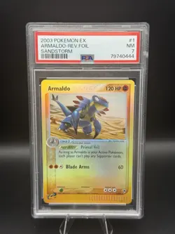 Pokemon PSA 7 NM Armaldo 1/100 EX Sandstorm Reverse Holo 2003 - Image 1