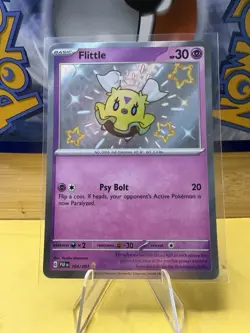 Pokemon TCG: Flittle (#164/257) Paldean Fates NM "Shiny" HOLO - Image 1