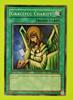 Yu-Gi-oh Graceful Charity Super Rare SDP-040 Nm - Image 1