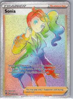 Sonia (Secret) 203/192 SWSH02: Rebel Clash - Pokemon Card - LP - Image 1