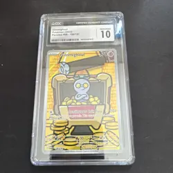 Pokemon Gimmighoul - 198/182 - SV04: Paradox Rift CGC 10 Card Slab - Image 1
