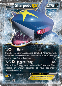 Sharpedo EX (91/160) XY: Primal Clash​ - Near Mint Holofoil Pokemon TCG - Image 1