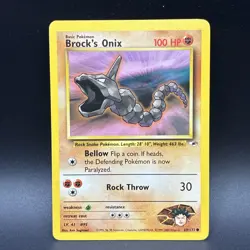 Brock's Onix 69/132 Gym Heroes - Near Mint NM - Pokemon Card - Image 1
