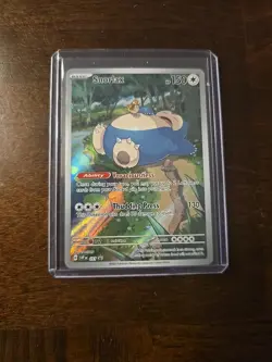Pokemon TCG Snorlax Promo Scarlet & Violet 151 Black Star Holo Card - Image 3