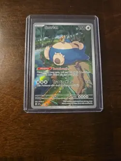 Pokemon TCG Snorlax Promo Scarlet & Violet 151 Black Star Holo Card - Image 5
